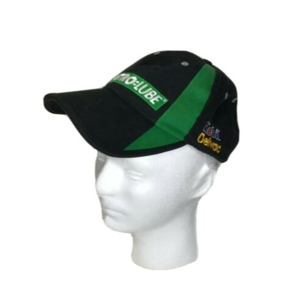Petro Lube 2012 Hat Cap Black Green Mobil Delvac Embroidered Cotton Strap Back